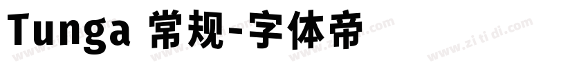 Tunga 常规字体转换